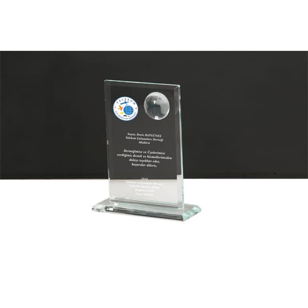 Kristal Plaket 10 x 13 cm – EKT-127