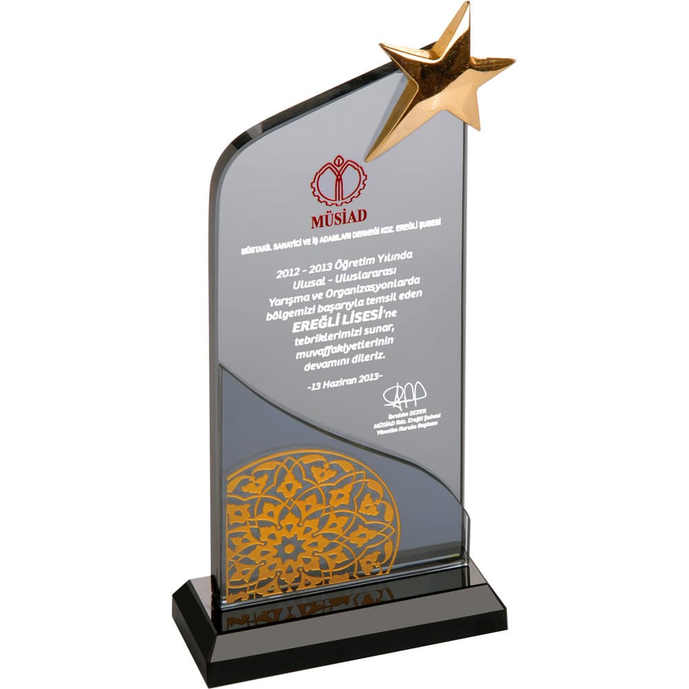 Kristal Plaket 12 x 26 cm – EKT-101