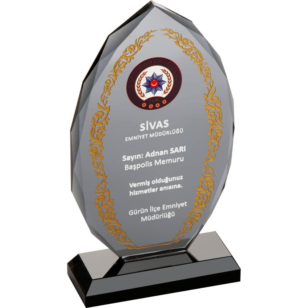 Kristal Plaket 12 x 20 cm – EKT-155
