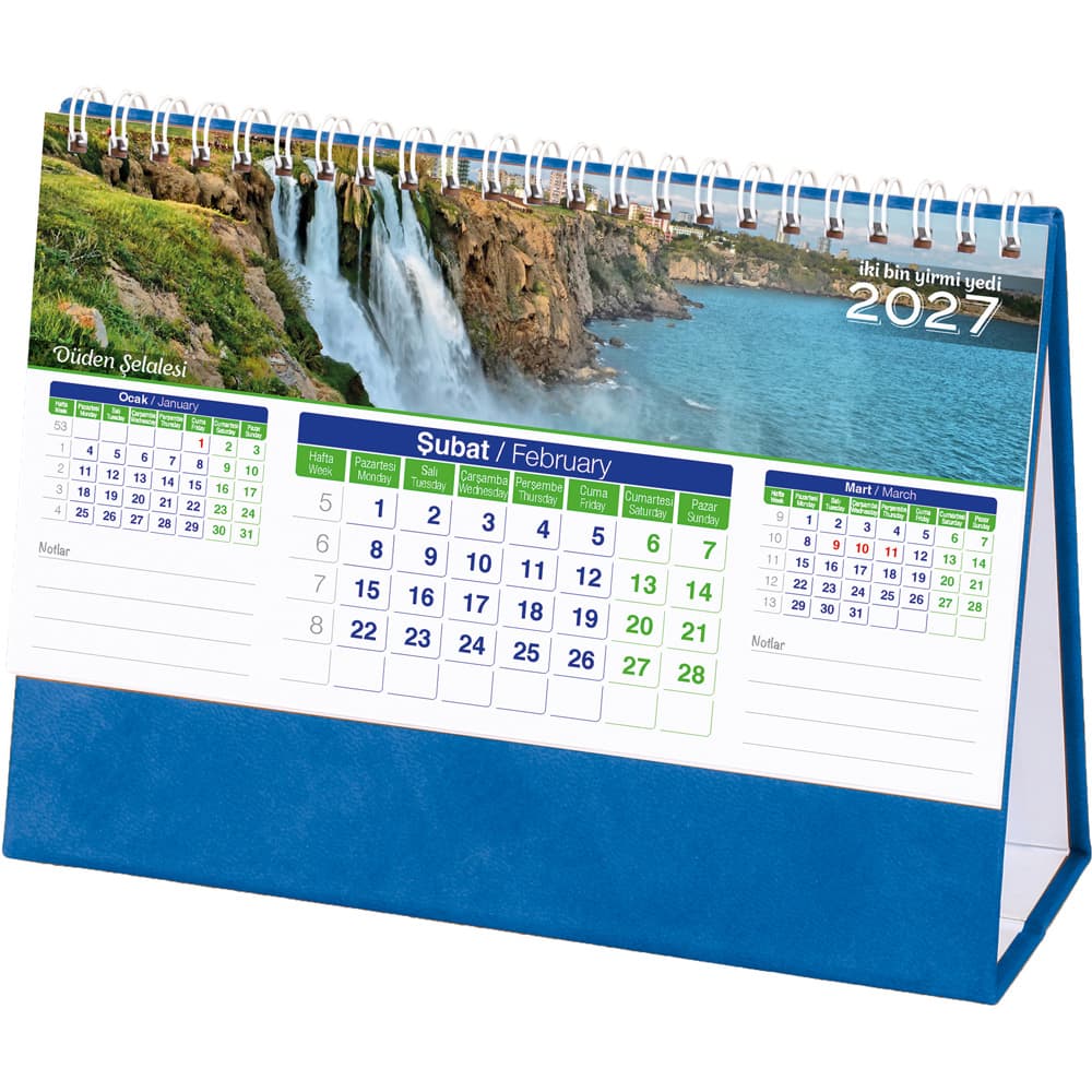 Manzara Masa Takvimi Taslama - Lacivert – AMT-01-TL