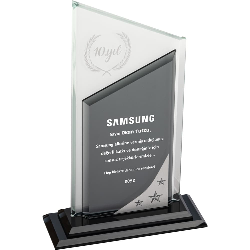 Kristal Plaket 15 x 25 cm – EKT-730