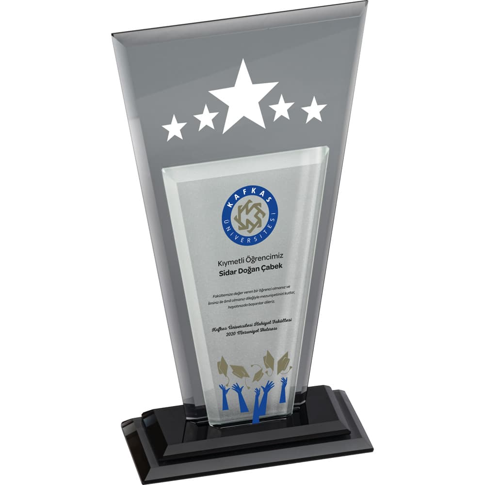 Kristal Plaket 13 x 25 cm – EKT-360