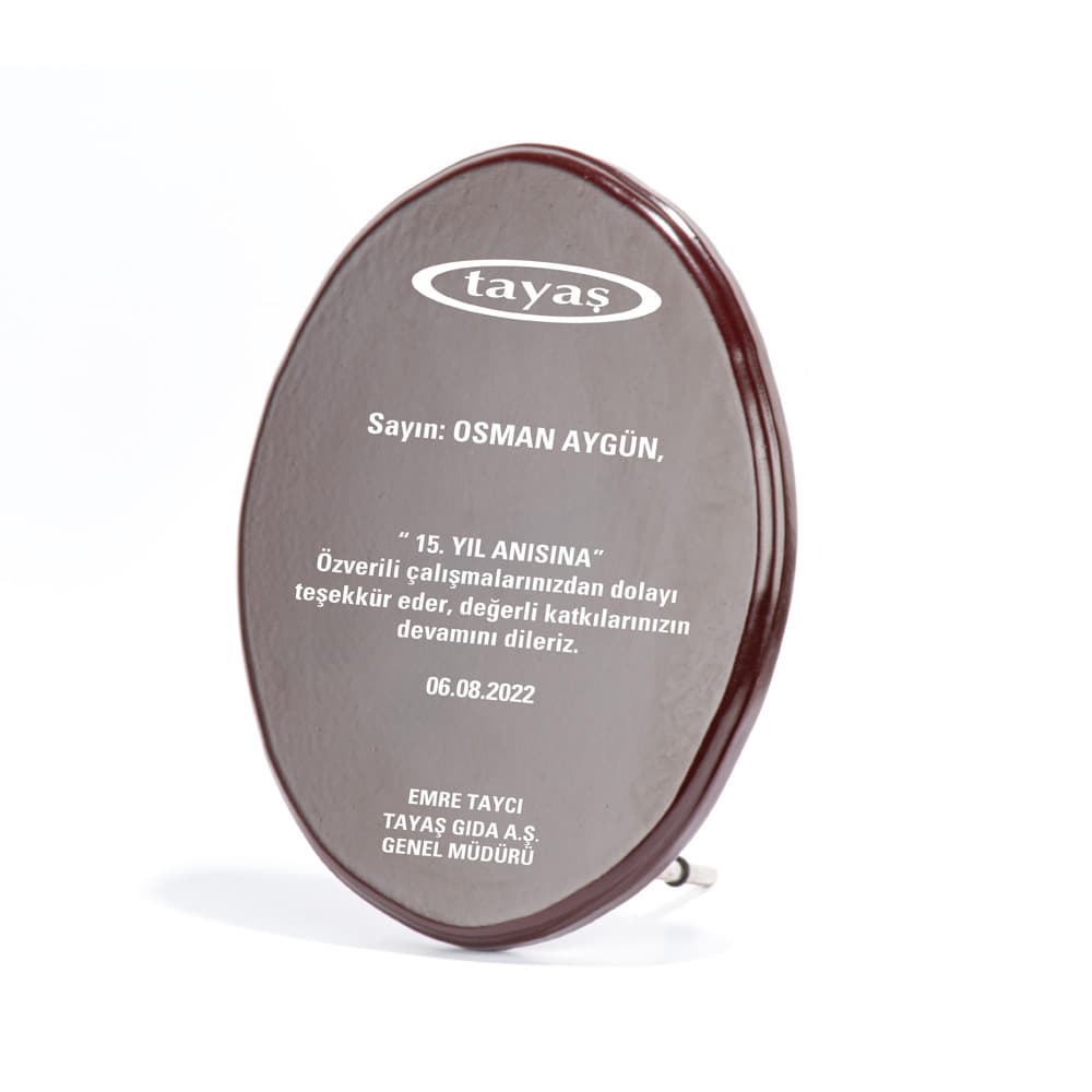 Ahşap Plaket 23,5 x 18,3 cm – BK-77