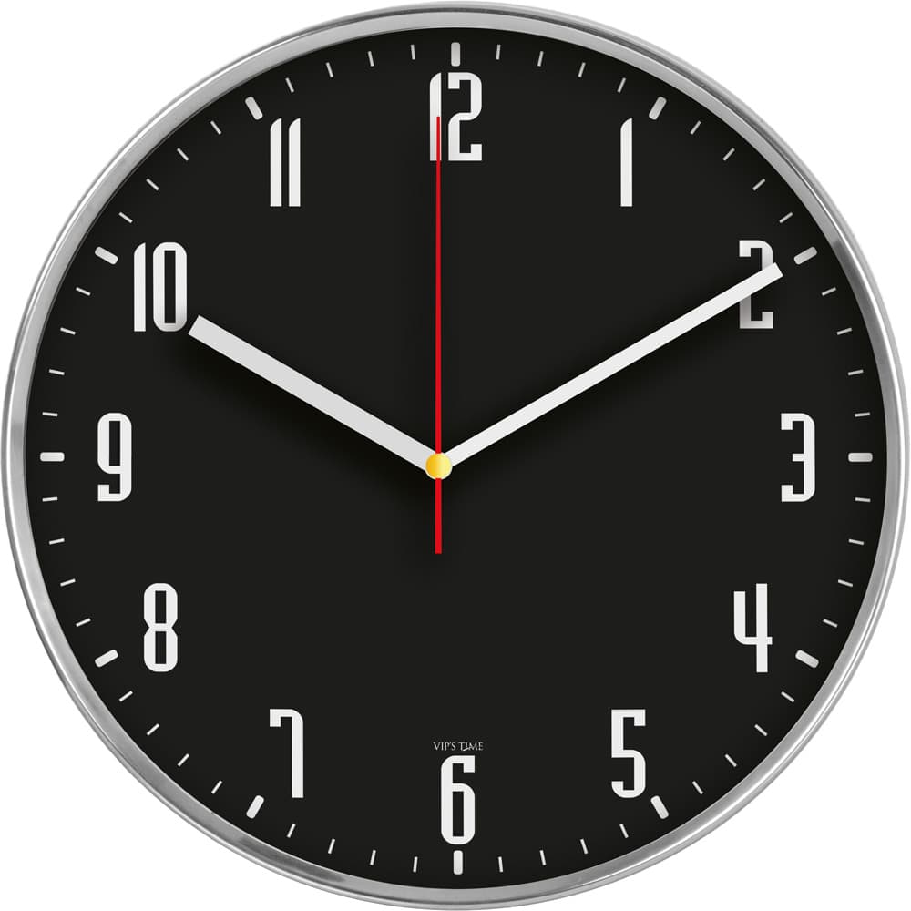 Paslanmaz Metal Duvar Saati Ø 30 cm – V30-930