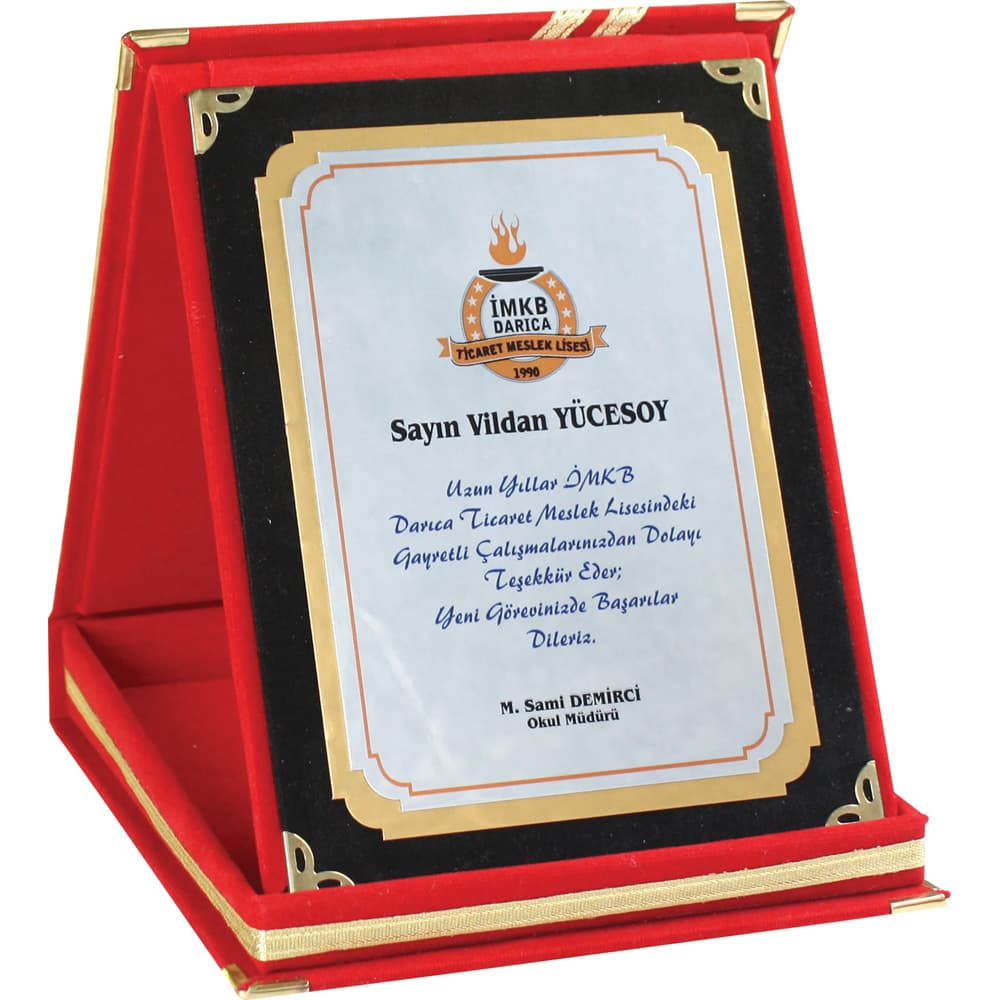 Albüm Plaket Kırmızı – AP-01K-15x20