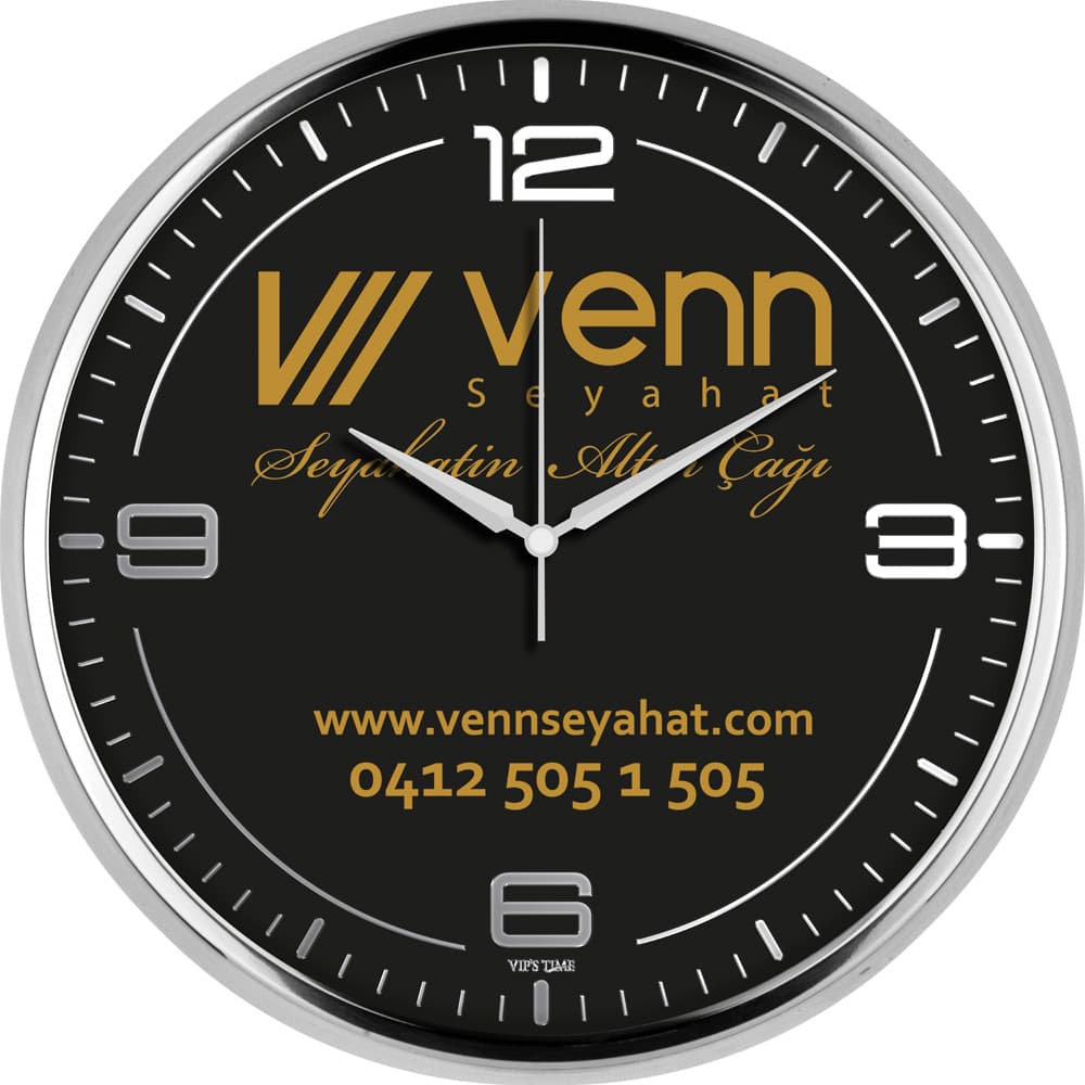 Metal Duvar Saati Ø 31 cm – V30-950-GV