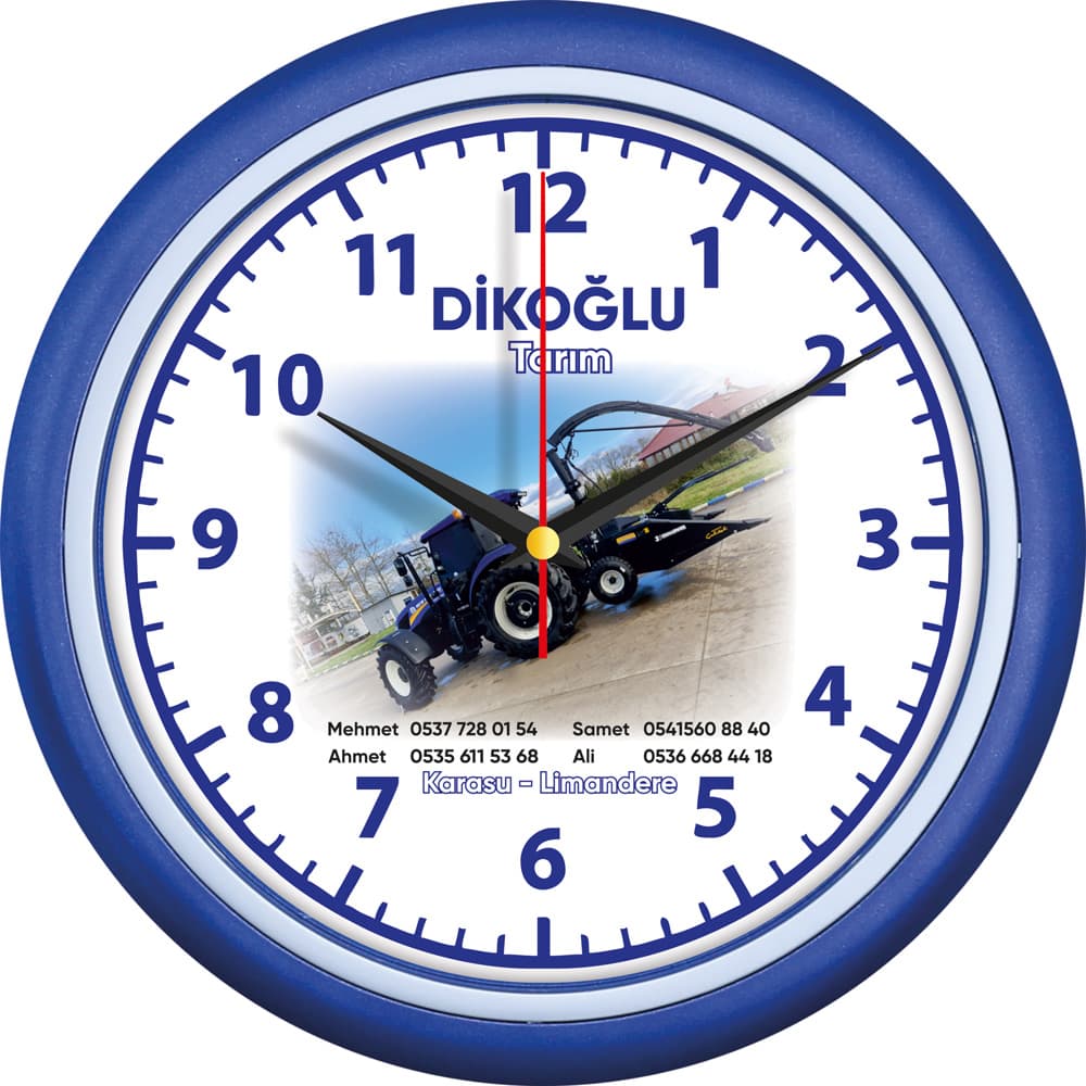 Plastik Duvar Saati Ø 28 cm – V30-510-L