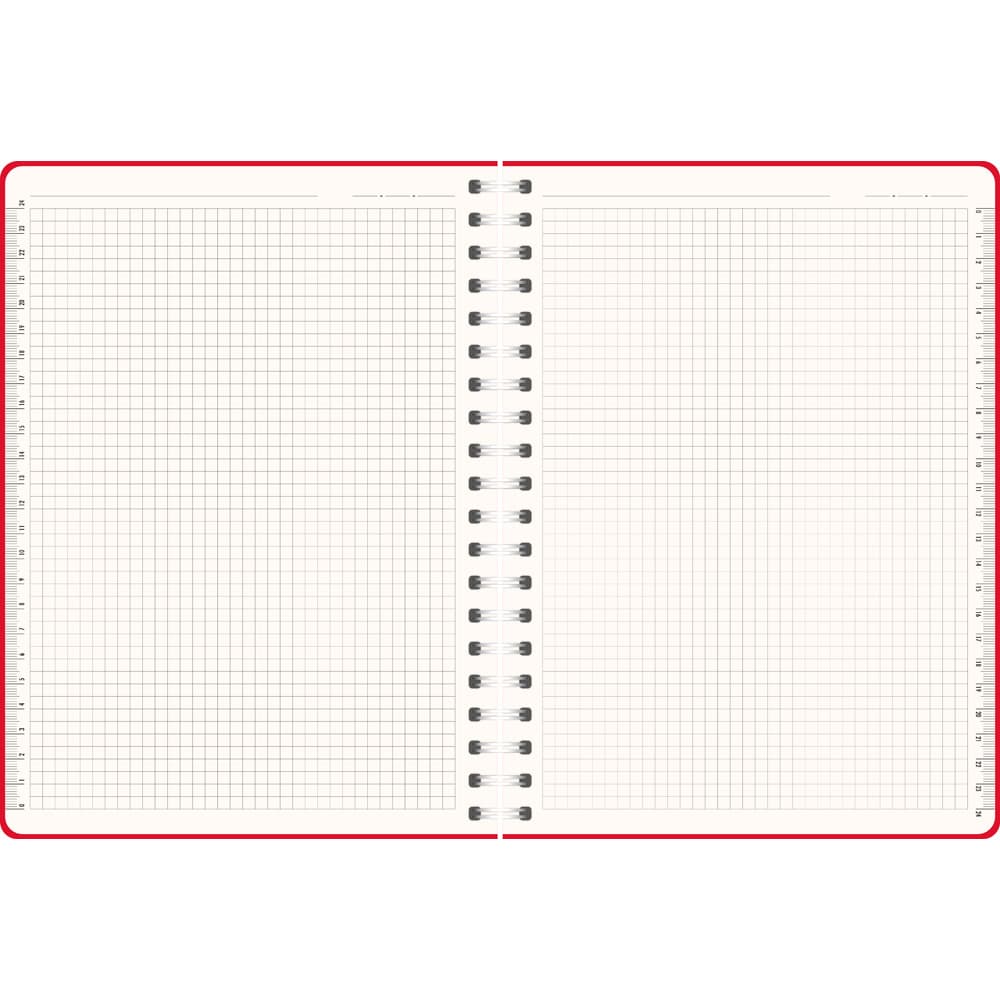Spiralli Tarihsiz Defter Kırmızı – Bağcılar-17x24-K (2)